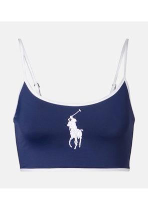 Polo Ralph Lauren Crop Cami logo bikini top