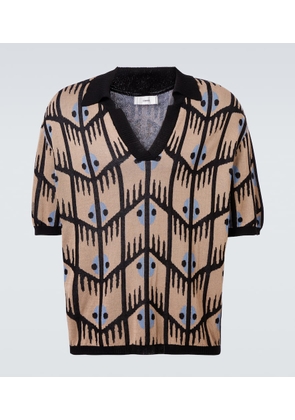Commas Jacquard polo shirt