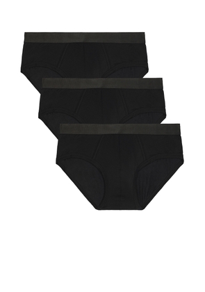 CDLP 3 Pack Y Briefs in Black - Black. Size S (also in XL/1X).