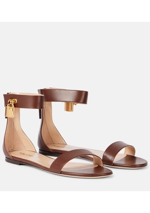 Tom Ford Padlock leather sandals