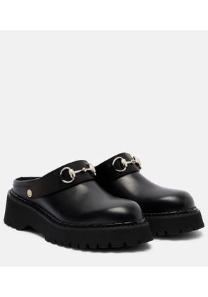 Gucci Gum leather ballet flats
