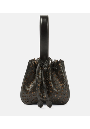 Alaia Rose Marie Mini Vienne leather clutch