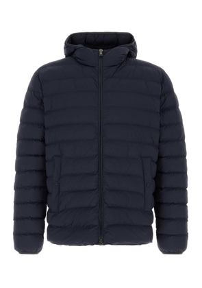 Herno Navy Blue Stretch Nylon Jacket