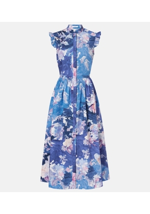 Erdem Flared floral midi dress