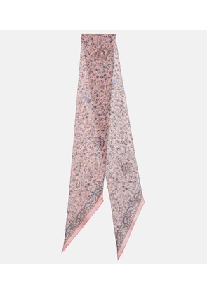 Chloe Paisley silk charmeuse scarf