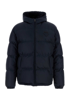 Prada Navy Blue Re-nylon Down Jacket