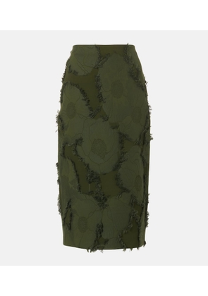 Gucci Floral jacquard pencil skirt