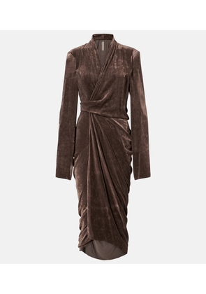 Rick Owens Wrap midi dress