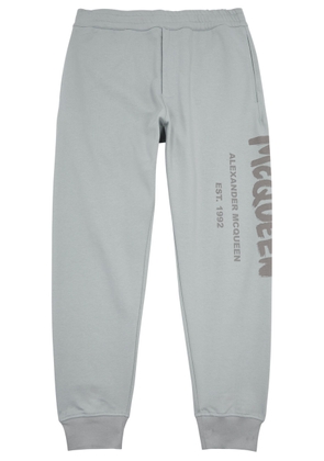 Alexander Mcqueen Logo-print Cotton Sweatpants - Grey - M