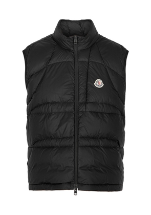 Moncler Cursa Quilted Shell Gilet - Black - 6, Men's Designer Gilet, Male - 6