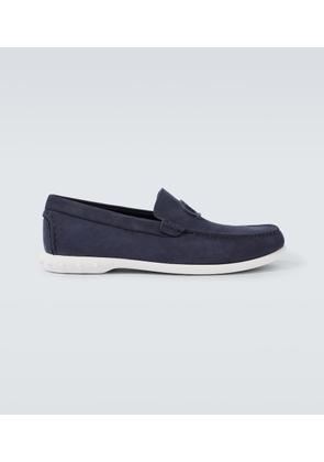 Christian Louboutin Moonboat leather boat shoes