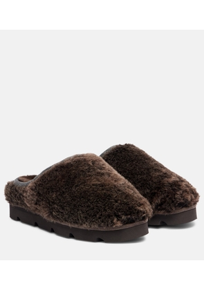 Brunello Cucinelli Monili shearling slip-on shoes