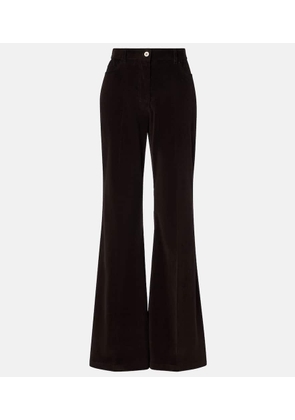 Ferragamo Cotton corduroy flared pants