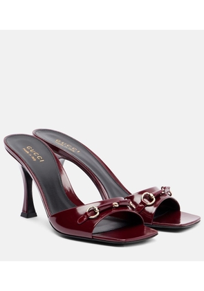 Gucci Selene Horsebit leather mules