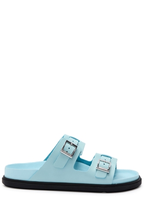 Birkenstock St Barths Women's Leather Sliders Blue EU36 UK3 - 36 (IT36/ UK3)