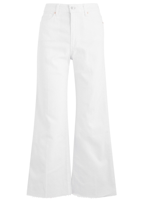 Paige Anessa Cropped Wide-leg Jeans - White - 28 (W28 / UK10 / S)