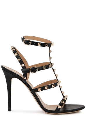 Valentino Garavani Rockstud 105 Leather Sandals - Black - 3