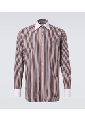 Brioni William striped cotton shirt