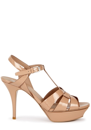 Saint Laurent Tribute 80 Leather Sandals - Nude - 37.5 (IT37.5 / UK4.5)
