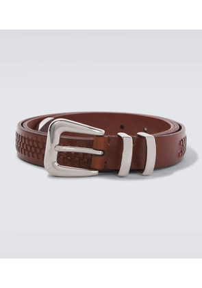 Brunello Cucinelli Braided leather belt