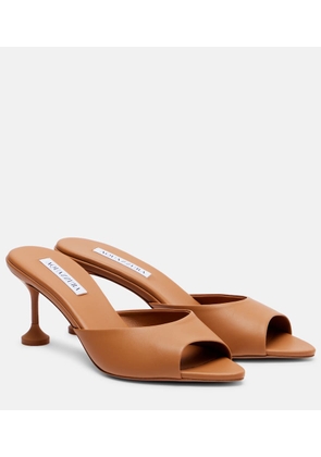 Aquazzura Bisous 65 leather mules