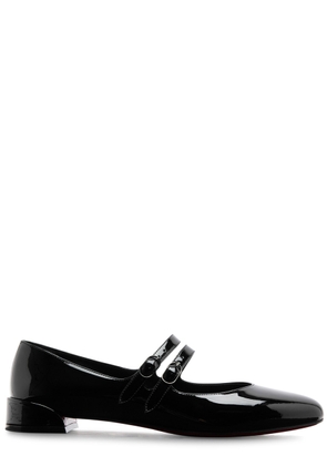 Christian Louboutin Sweet Patent Leather Mary Jane Flats - Black - 36 (IT36 / UK3)