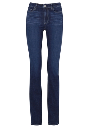 Paige Hoxton Transcend Straight-leg Jeans - Dark Blue - W24
