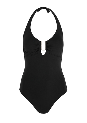 Melissa Odabash Tampa Halterneck Swimsuit - Black - 48 (UK16 /xl)
