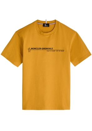 Moncler Grenoble Day-namic Logo-print Cotton T-shirt - Yellow - XL