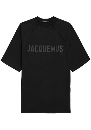 Jacquemus Le T-shirt Typo Cotton T-shirt - Black - XL