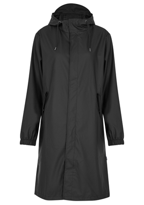 Rains Fishtail Hooded Waterproof Parka - Black - M