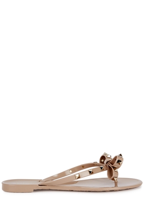 Valentino Garavani Rockstud Flip Flops - Nude - 3