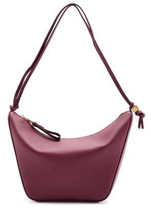 Loewe Hammock Hobo Mini Leather Shoulder bag - Burgundy - One Size