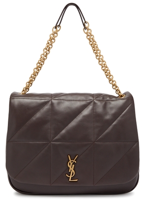Saint Laurent Jamie 4.3 XL Leather Shoulder bag - Chocolate - One Size