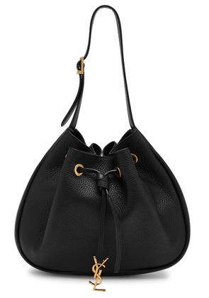 Saint Laurent Paris Vii Small Grained Leather Shoulder bag - Black - One Size