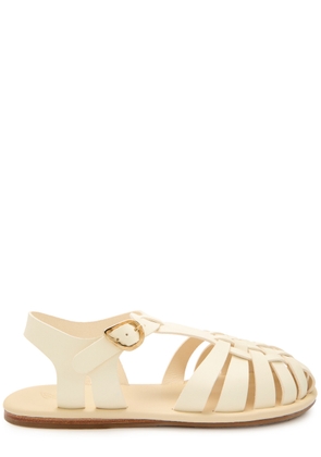 Ancient Greek Sandals Karina Woven Leather Sandals - Off White - 38 (IT38/ UK5)