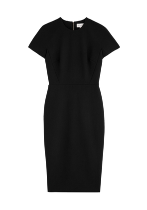 Victoria Beckham Woven Midi Dress - Black - 14 (UK14 / L)
