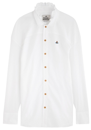 Vivienne Westwood Frilly Football Cotton Shirt - White - 42 (UK10 / S)