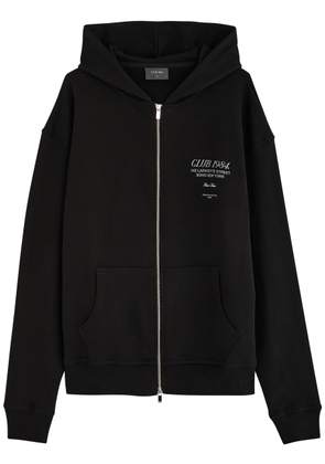 Club 1984 Soho Printed Hooded Cotton Sweatshirt - Black - XL