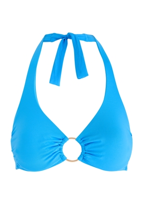 Melissa Odabash Brussels Halterneck Bikini top - Blue - 38 (UK6 / XS)