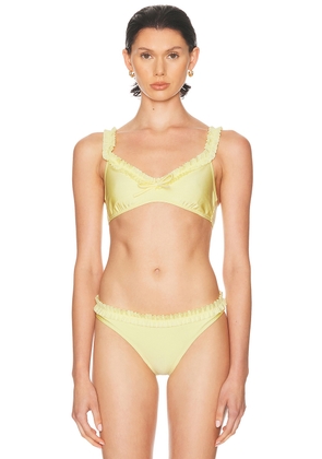 Solid & Striped The Cassidy Top in Custard - Yellow. Size L (also in M, S, XS).