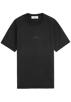Stone Island Logo-printed Cotton T-shirt - Black - S
