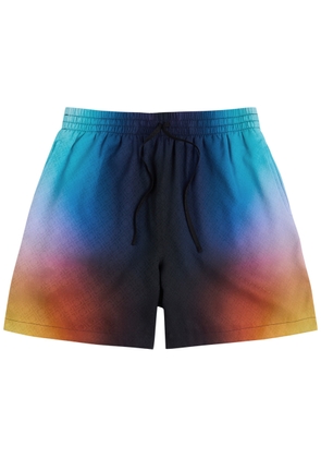 Casablanca Monogram Print Silk-satin Shorts - Multicoloured 1 - M