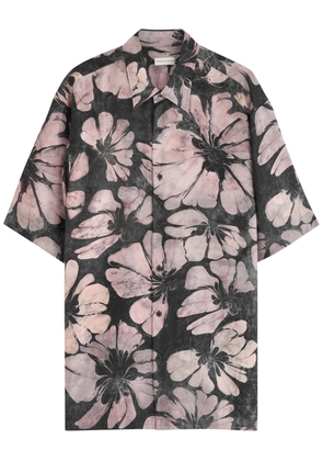 Dries Van Noten Cassidye Floral-print Silk Shirt - Pink - L