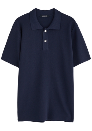 Jacquemus Le Polo Maille Knitted Polo Shirt - Navy - XL