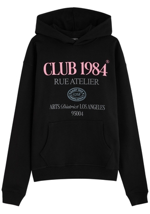 Club 1984 Art District Hooded Cotton Sweatshirt - Black - XL