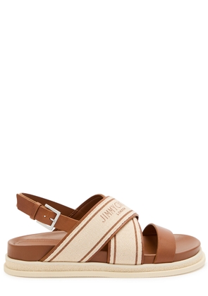 Jimmy Choo Joa 40 Leather Sandals - Beige - 36 (IT36 / UK3)