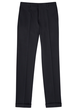 Paul Smith Slim-leg Stretch-cotton Trousers - Navy - 30 (W30 / S)