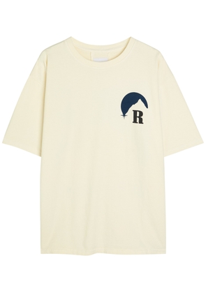 Rhude Moonlight Printed Cotton T-shirt - Off White - XL