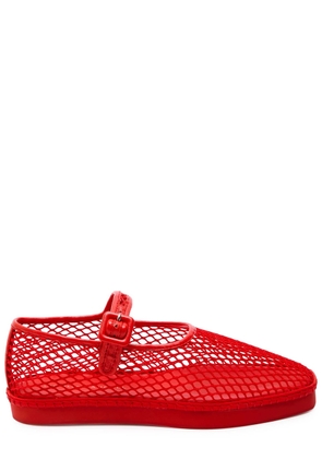 Loeffler Randall Rita Mesh Mary Jane Flats - Red - 9 (IT39.5 / UK6.5)